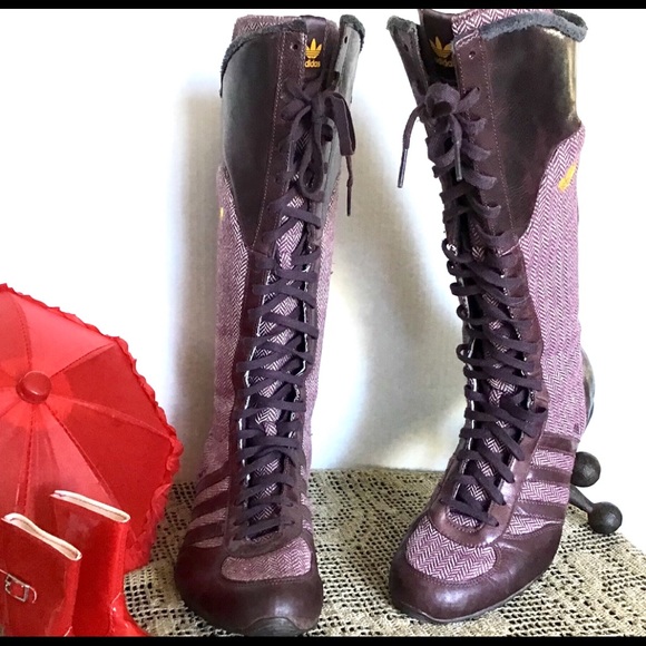 knee high adidas shoes